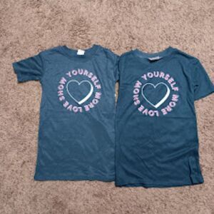 Girls -LOVE yourself- Oversized sleep Shirt 2 pack